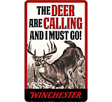 Image of Open Road Brands Die Cut Emb Tin Sign The Deer Are Calling