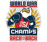 Image of Open Road Brands Die Cut Emb Tin Sign World War Champs B2b