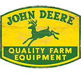 Image of Open Road Brands Die Cut Mdf Sign John Deere Big Logo<