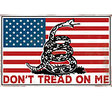 Image of Open Road Brands Die Cut Tin Sign Don't Tread On Me (flag)