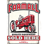 Image of Open Road Brands Die Cut Tin Sign Farmall Quality Sold Here