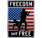 Image of Open Road Brands Emb Tin Sign Freedom Isn't Free 10&quot;x14&quot;