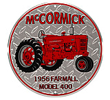 Image of Open Road Brands Emb Tin Sign Mccormick Tractor Rnd 12&quot;x12&quot;