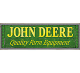 Image of Open Road Brands Rustic Emb Tin Sign John Deere Quality&lt;