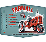 Image of Open Road Brands Thermometer Sign Farmall Improved Emb Tin