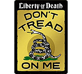 Image of Open Road Brands Tin Sign W/ Knock Out Don't Tread On Me