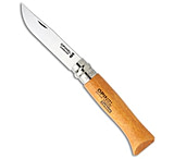Image of Opinel Knives No. 8 Carbon Steel Knife Beech Wood 3.25 Satin 281C3313