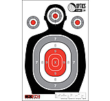 Image of OpticsPlanet Exclusive EZ2C Targets Silhouette Target - 25 Pack, Red/Black, 12x18 in, EZ2CS030