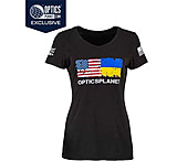 Image of OpticsPlanet OpticsPlanet Ukraine/US Flag Short Sleeve T-Shirt - Women's