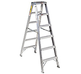 Image of Louisville Ladder 10ftdouble Step Ladderaluminum 443-AM1010