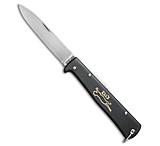 Image of OTTER-Messer Otter Mercator Cat Lockback Folding Knife Black Stainless Steel 3.5 Satin SS 63DF153C
