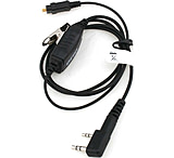 Image of OTTO Engineering One Wire Surveillance 2-Pin Connector Kit w/ In-Line Ergonomic PTT f/ Kenwood/Relm/BK/Hytera