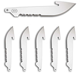 Image of Outdoor Edge Cutlery 3in Serrated Drop Point Black Blade Pack