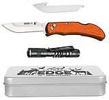 Image of Outdoor Edge Cutlery Outdoor Edge Razor Carry W/ Flashlight &amp; Tin 2 Blades Folding Knife