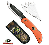 Image of Outdoor Edge RO20C Razor Pro Folder 3.5&quot; 420J2 Stainless Razor/Zipper Orange