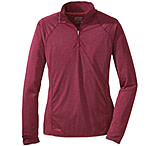 Image of Outdoor Research Essence L/S Zip Top - Women's-Mulberry/Desert Sunrise-Medium