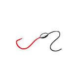 Image of Owner Hooks Walleye Plus Snelled Rig, Hot Glow Shank, Super Sharp, All Purpose