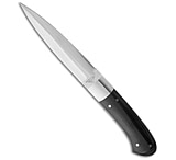 Image of Paragon Tommy Lee Dagger Boot Knife Black Micarta 4.25 Satin E72A589F