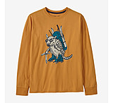 Image of Patagonia Kid's Long Sleeve Regenerative Organic Certified Cotton Graphic T-Shirt F934E30C