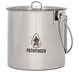 Image of Pathfinder Stainless Steel 64oz Bush Pot And Lid Set