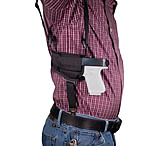 DeSantis Patriot Grd Shoulder Rig Leather Shoulder Holster. Glock 26,27;Taurus G2S,G2C,G3C;S&amp;W,M&amp;P Cpt 9/40,Shield 9/40/45;F/N 503,Ruger Sr9/40 Cpt; Kimber R7 Mako;Walther Pps,Ppsm2,Ccp;S/A Xds 3.3in, Ambidextrous Hand, Black, M99BJE1I0