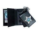 Image of Perfect Fit 4in1 Dress Leather Badge &amp; Double ID Case w/ Chain