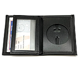Image of Perfect Fit Dress Leather Badge Wallet