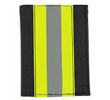 Image of Perfect Fit Firefighter Black Matrix Badge &amp; ID Case w/ Yellow Tape