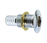 Image of Perko 1-1/8&quot; Thru-Hull Fitting f/ Hose Chrome Plated Bronze