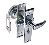 Image of Perko Tubular Latch Set With Sliding Lock Button
