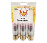 Personal Security Products Phoenix Rising Slug &amp; Buck Shotshell 12ga 2-3/4 FSJ 7/8oz Slug &amp; 6-00 Buckshot 1225 fps 3/ct 600B06A6