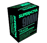 Piney Mountain Ammunition PMSN9MMG Green Tracer Non Corrosive 9mm Luger 119 Gr Full Metal Jacket FMJ 20 Per Box/ 10 Cs, PMSN9MMG