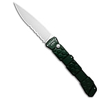 Image of Piranha Knives Piranha 21 Tactical Automatic Knife Green Aluminum 3.4 Polish Serr FF397410