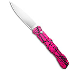 Image of Piranha Knives Piranha 21 Tactical Automatic Knife Pink/Black Aluminum 3.4 Polish P-21PK 75C6EA5C