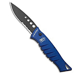 Image of Piranha Knives Piranha Amazon Automatic Knife Blue Tactical 3.45 Black Serr 1C754811