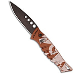 Image of Piranha Knives Piranha Amazon Automatic Knife Desert Camo Tactical 3.45 Black 38DC9143