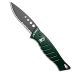 Image of Piranha Knives Piranha Amazon Automatic Knife Green Tactical 3.45 Black Serr A42F5DF6