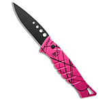 Image of Piranha Knives Piranha Amazon Automatic Knife Hot Pink/Black Aluminum 3.5 Black AB688915