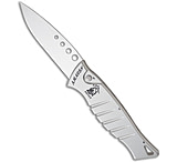 Image of Piranha Knives Piranha Amazon Automatic Knife Silver 3.45 Mirror B8C02183