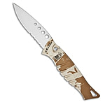 Image of Piranha Knives Piranha Amazon Desert Camo Automatic Knife 3.45 Mirror Serr BFEB57F8
