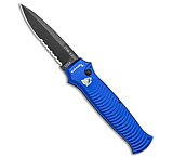 Image of Piranha Knives Piranha Bodyguard Automatic Knife Blue Tactical 3.3 Black Serr 895FEC7F