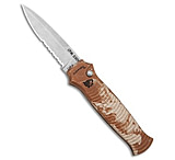 Image of Piranha Knives Piranha Bodyguard Automatic Knife Desert Camo 3.3 Stonewash Serr 83939D7B
