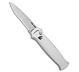 Image of Piranha Knives Piranha Bodyguard Automatic Knife Silver Aluminum 3.3 Stonewash Serr 2994160A