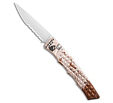 Image of Piranha Knives Piranha Crossfire Automatic Knife Camo Aluminum 3.1 Mirror Serrated P-23CS C4FCF063