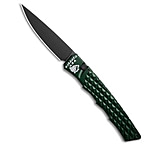 Image of Piranha Knives Piranha Crossfire Automatic Knife Green Aluminum 3.1 Black P-23GT E74A4DED
