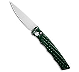 Image of Piranha Knives Piranha Crossfire Automatic Knife Green Aluminum 3.1 Mirror P-23G 8971CFE4