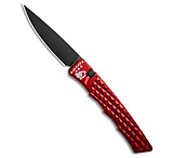Image of Piranha Knives Piranha Crossfire Automatic Knife Red Aluminum 3.1 Black P-23RT 3B3C49FE