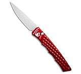Image of Piranha Knives Piranha Crossfire Automatic Knife Red Aluminum 3.1 Mirror P-23R 5507CBF7