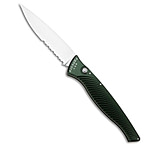 Image of Piranha Knives Piranha DNA Automatic Knife Green Marble 3.25 Mirror Serr F589496D
