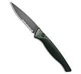 Image of Piranha Knives Piranha DNA Automatic Knife Green Marble Tactical 3.25 Black Serr 2BBAAE50